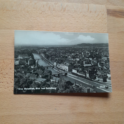 AK Graz, Blick vom Schloßberg.