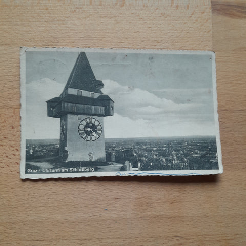 AK Graz Uhrturm am Schloßberg.