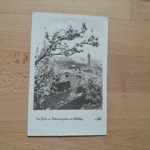 AK Graz Blick vom Herbersteingarten am Schloßberg.