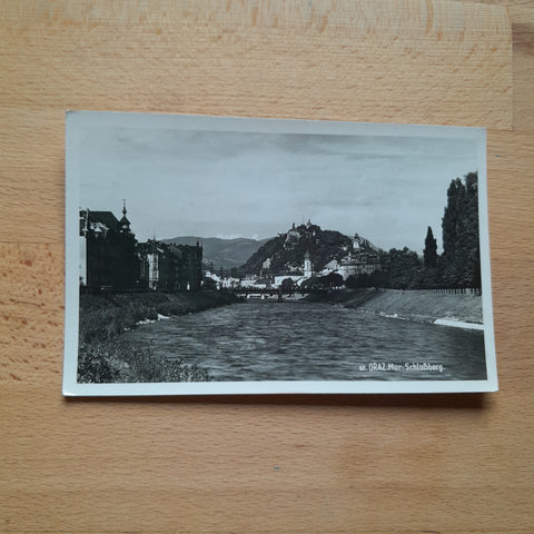 AK Graz. Mur. Schlossberg.