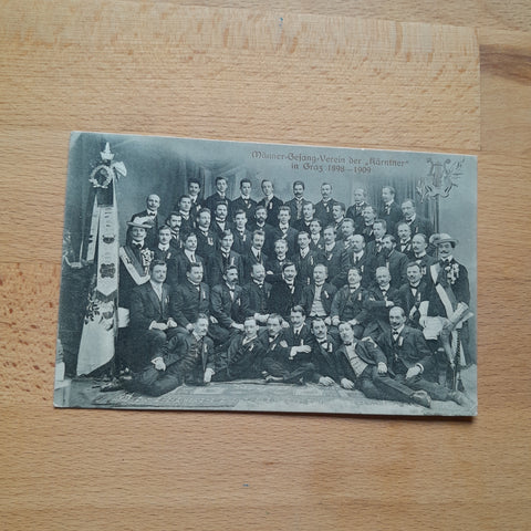 AK Männer Gesang-verein der Kärntner in Graz 1898-1909.