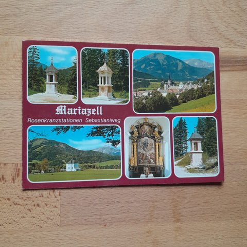 AK Mariazell. Rosenkranzstationen. Sebastianiweg.