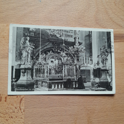 AK Gnadenaltar in der Wallfahrtskirche Mariazell.