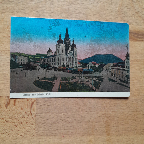 AK Gruss aus Mariazell. (1913)