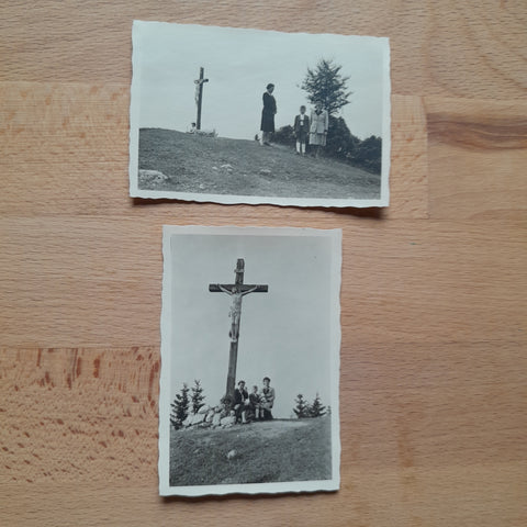 2 Kleine Fotos Mariazell Bürgeralpe. (1948)