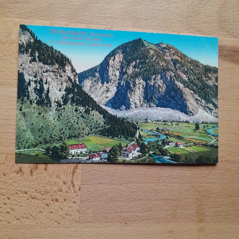 AK Weichselboden mit Gutenbrand. V. Schützenauer, Hotel Post. (1913/14)