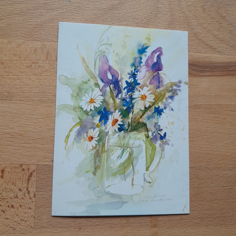 Billett Aquarell: Klara Scholler, Hartberg, Penzendorf 185.