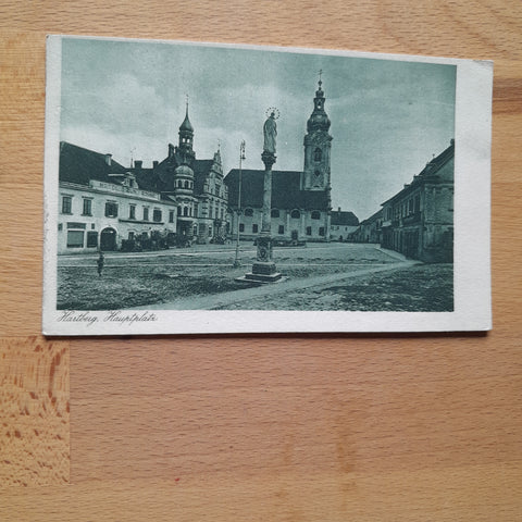 AK Hartberg Hauptplatz. (1920/21)