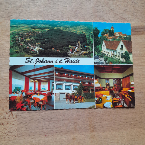 AK St. Johann i.d. Haide. Waldhotel Konrad.
