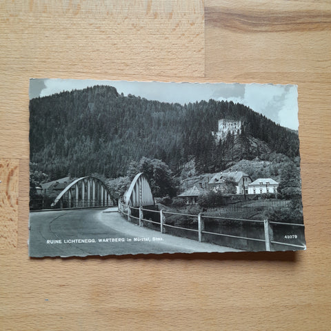 AK Wartberg im Mürztal. Ruine Lichtenegg.