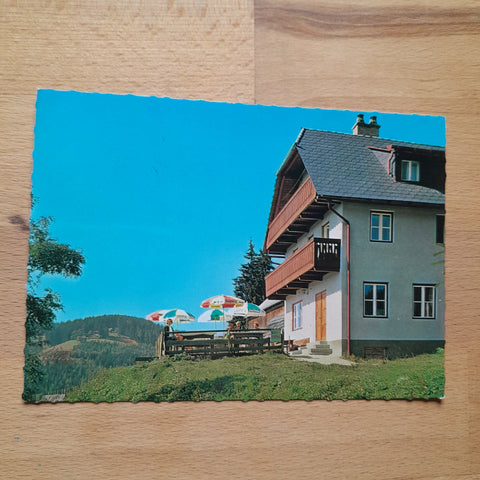 AK Alpl 8. Gasthof zum Schlagobersbauern. Alfred Leitner.