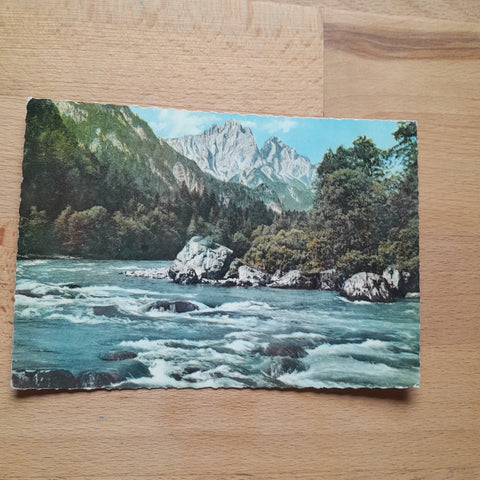 AK Gesäuse. Ennspartie mit Reichenstein.