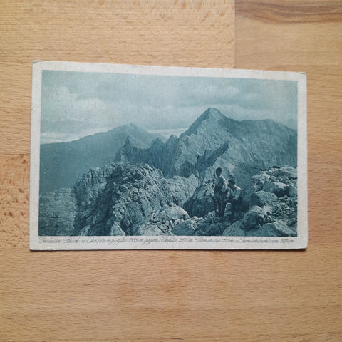 AK Gesäuse. Blick v. Ödsteingipfel gegen Hochtor, Planspitze und Tamischbachturm (1924)