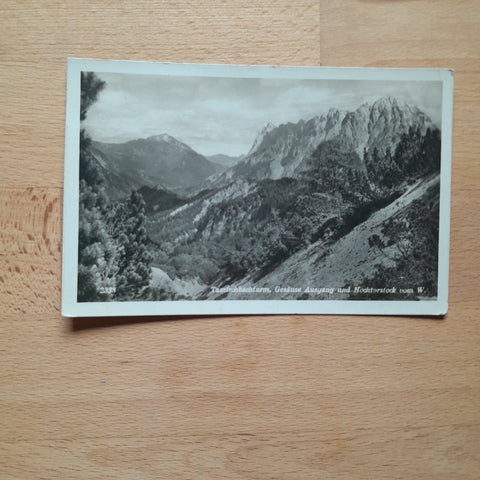 AK Tamischbachturm, Gesäuse Ausgang und Hochtorstock vom W. (1934)