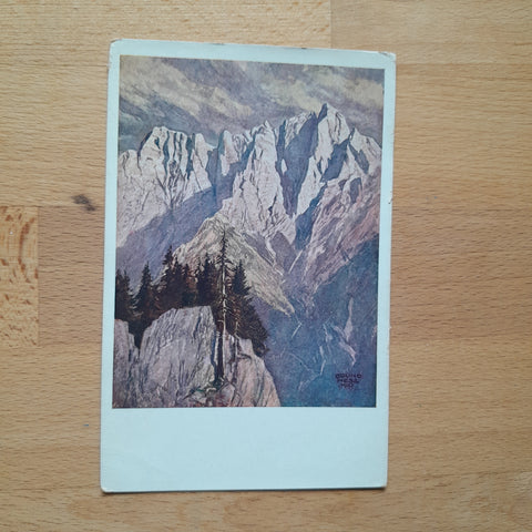 AK Hochtorgruppe von Norden (Gesäuse) (nach Bruno Hess)
