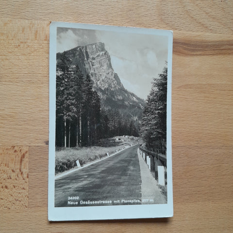 AK Neue Gesäusestrasse mit Planspitze.
