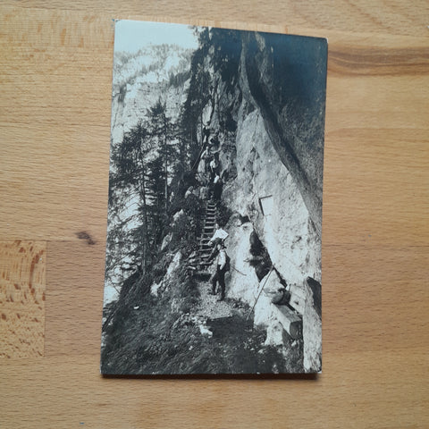 AK Wasserfallweg zur Hesshütte am Ennseck. (1927)