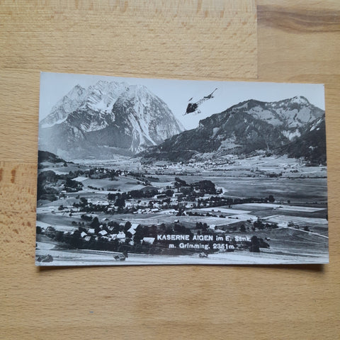AK Kaserne Aigen im Ennstal mit Grimming.