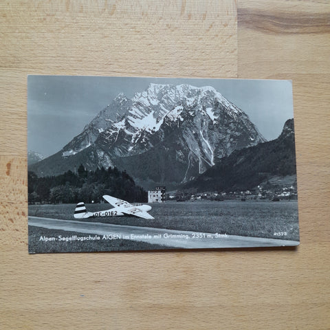 AK Aigen im Ennstal. Segelflugschule.