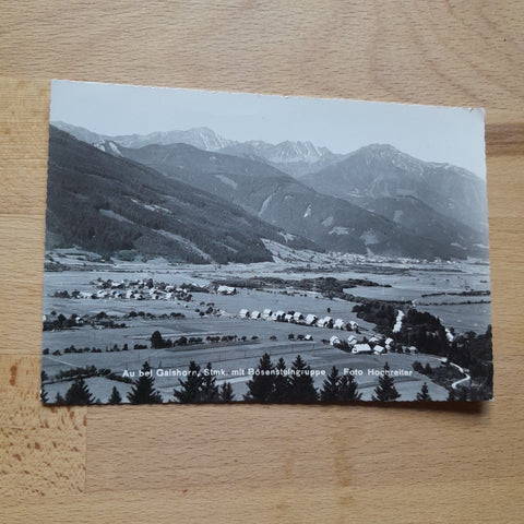AK Au bei Gaishorn mit Bösensteingruppe.
