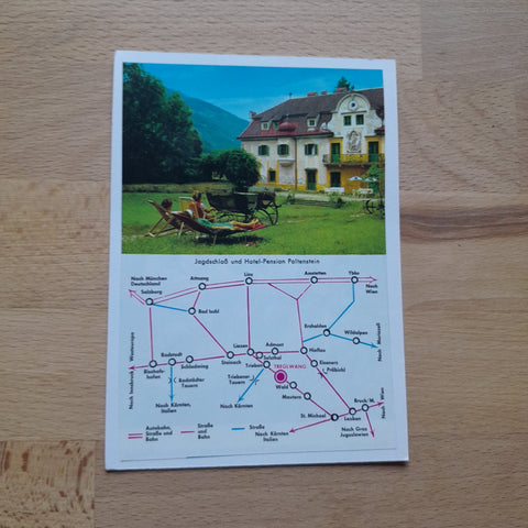 Karte Treglwang. Jagdschloß und Hotel Pension Paltenstein.