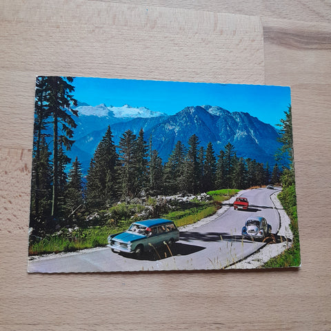 AK Ausseer Land. Altaussee, Loserstraße mit Dachstein.