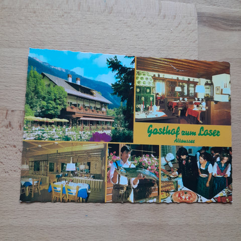 AK Altaussee. Gasthof zum Loser. Hans und Heidi Glaser.