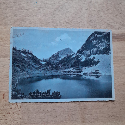 AK Salzkammergut. Schwarzensee am Salzstein. (1943)