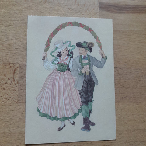 AK Salzkammergut: Aussee. (Maria Rehm, Österreichs Trachtenbüchlein)