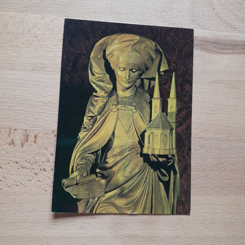 AK Benediktinerstift Admont. Hl. Hemma Holzskulptur von Peter Neuböck, 1893. Stiftskirche Hemma-Altar.