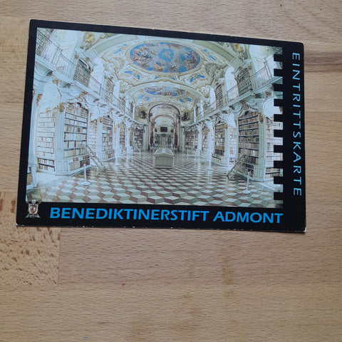 Eintrittskarte Admont. Benediktinerstift.