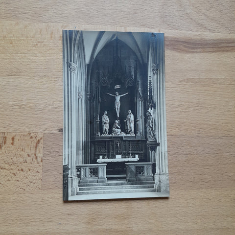 AK Admont. Kreuzaltar in der Stiftskirche. (1925)