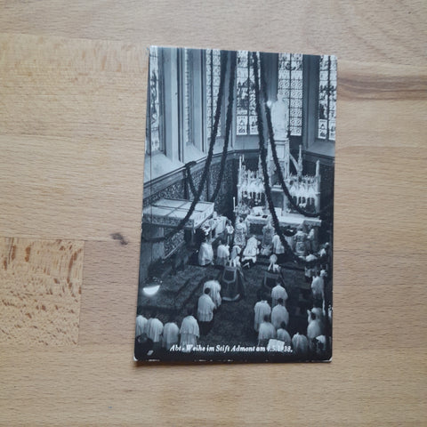 AK Abt-Weihe im Stift Admont am 4.5.1938.