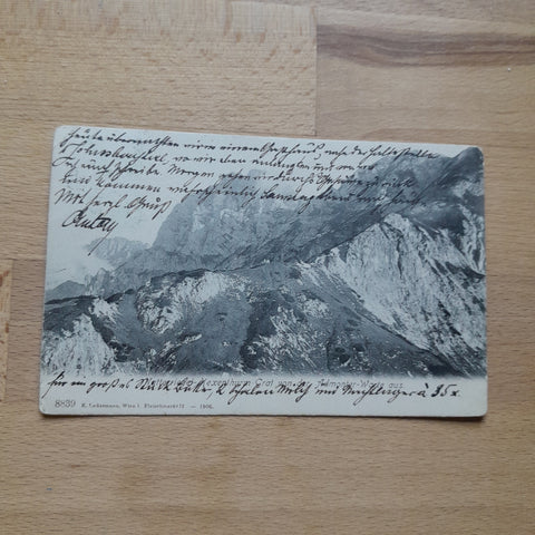AK Natterriegel Hexenturm-Grat von der Admonter-Warte aus. (1906)