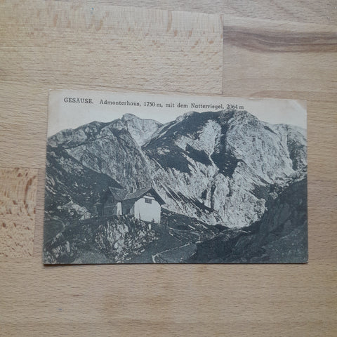 AK Gesäuse. Admonterhaus (1921) Natterriegel.