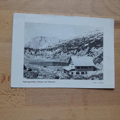 AK Pühringerhütte mit Elmsee und Salzofen.