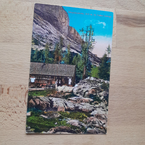 AK Elmgrubenhütte im Todten Gebirge. (1920)