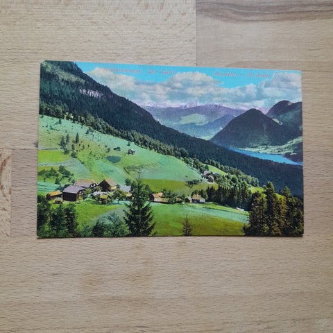 AK Salzkammergut. Der Sattel. Grundlsee - Alt-Aussee. (1913)