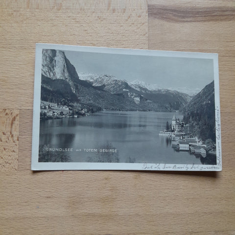 AK Grundlsee mit Totem Gebirge.