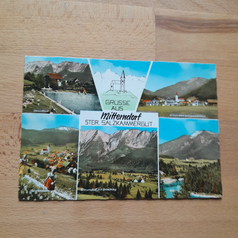 AK Grüsse aus Mitterndorf.