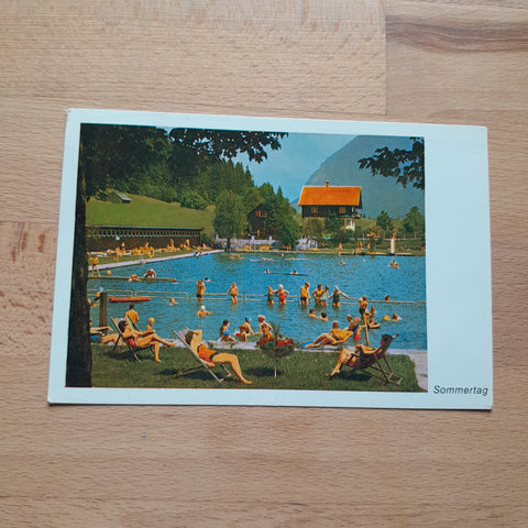 AK Bad Mitterndorf. Schwimmbad. Sommertag.