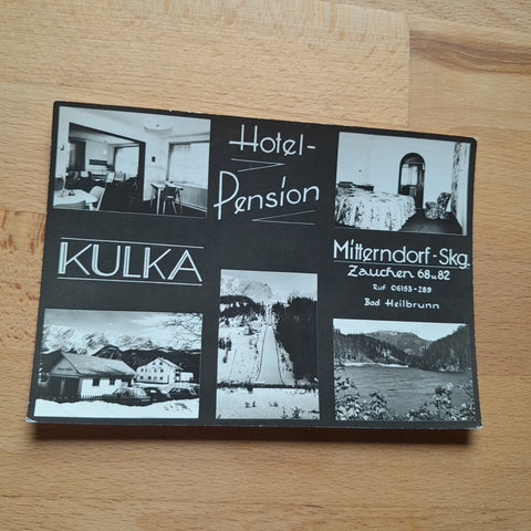 AK Mitterndorf Zauchen 68 i. 82. Bad Heilbrunn Hotel Pension Kulka.