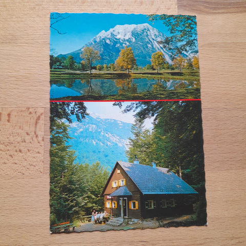 AK Grimming mit Grimminghütte der Naturfreunde Stainach.