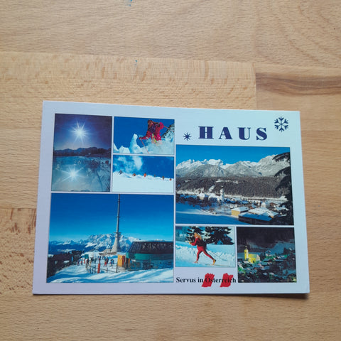 AK Haus mit dem Skigebiet Hauser-Kaibling.