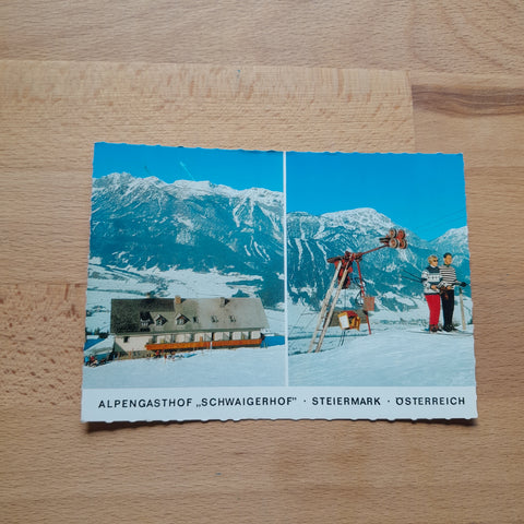 AK Alpengasthof Schwaigerhof Haus. Petersberg 19.