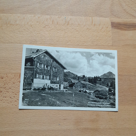 AK Krummholzhütte mit Hauser Kaibling und Höchstein.