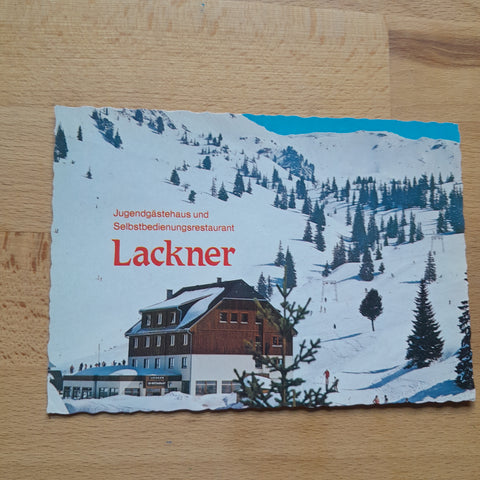 AK Donnersbach. Jugendgästehaus und Selbstbedienungsrestaurant. Lackner.