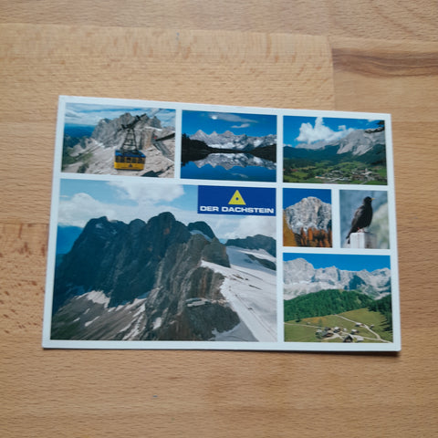 AK Dachsteinmassiv mit Gletscher und Hohen Dachstein.