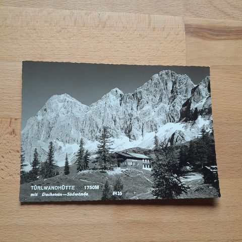 AK Türlwandhütte mit Dachstein - Südwände.