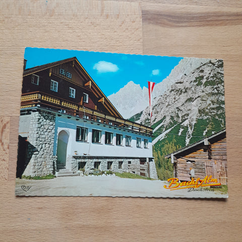 AK Ramsau - Hachau. Alpengasthof Bachlalm. Bes. F. u. R. Steiner.